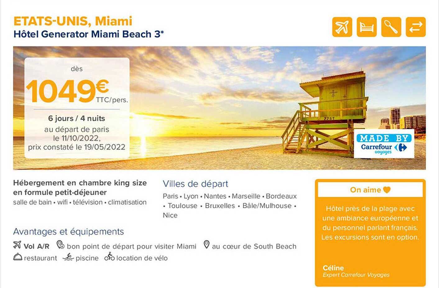 hôtel generator miami beach 3*