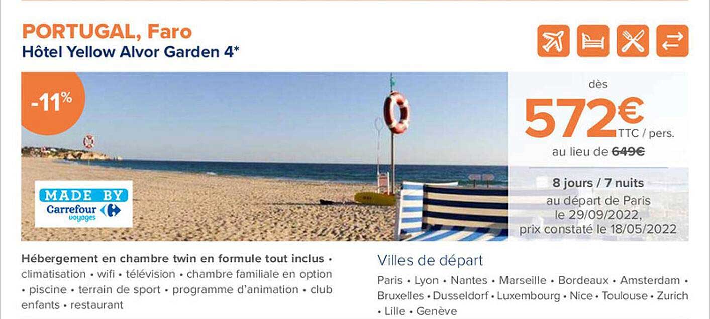 hôtel yellow alvor garden 4*