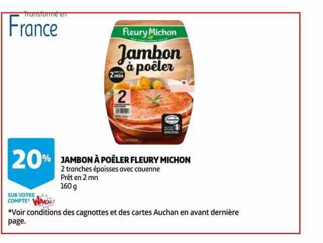 jambon à poêler fleury michon