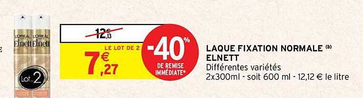 laque fixation normale elnett