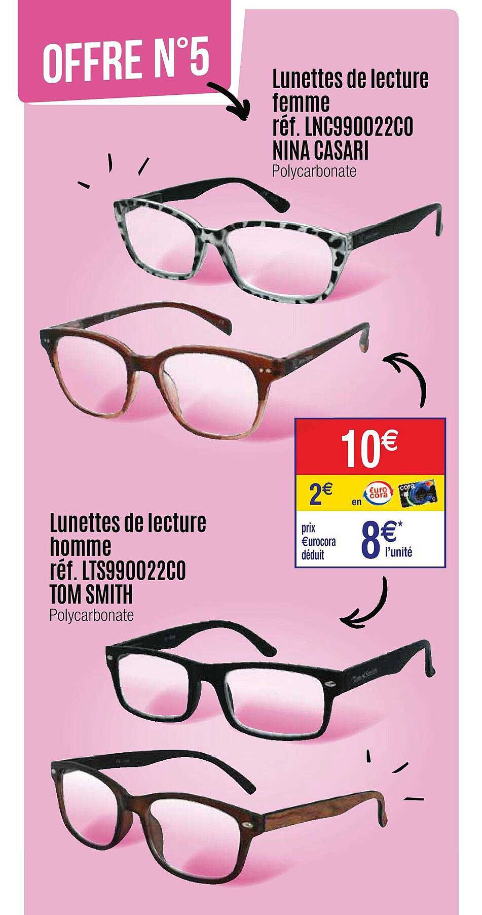 lunettes de lecture femme nina casari, lunettes de lecture homme tom smith