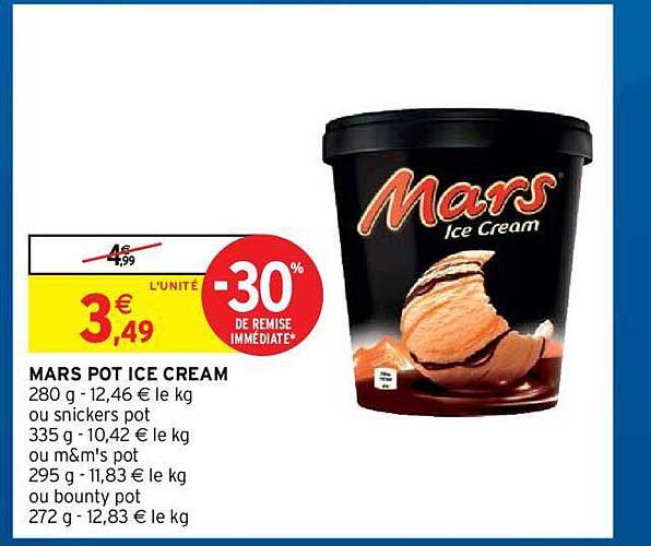 mars pot ice cream