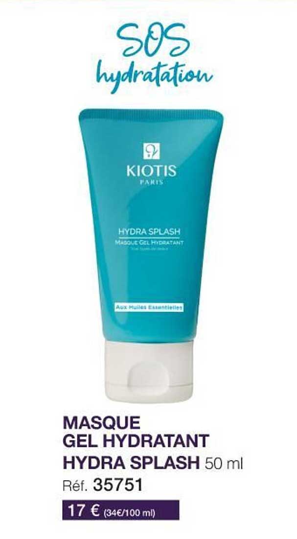 masque gel hydratant hydra splash