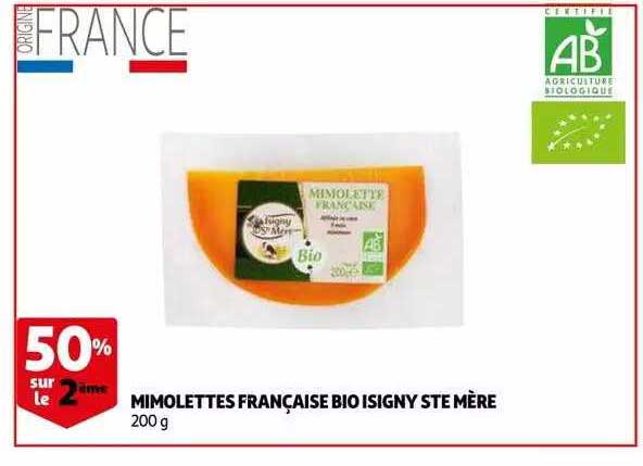 mimolettes française bio isigny ste mère