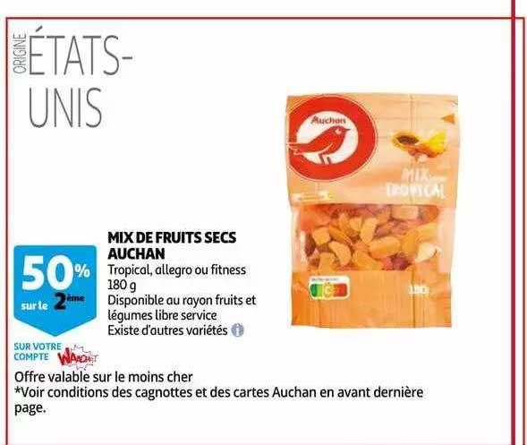 Mix De Fruits Secs Auchan