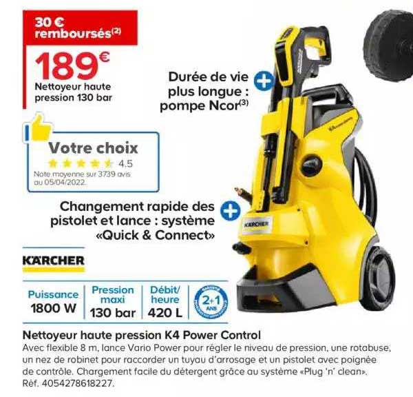 Nettoyeur Haute Pression 130 Bar K4 Power Control K'a'cher