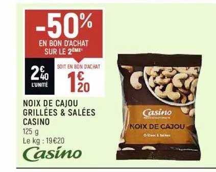 Noix De Cajou Grillées & Salées Casino