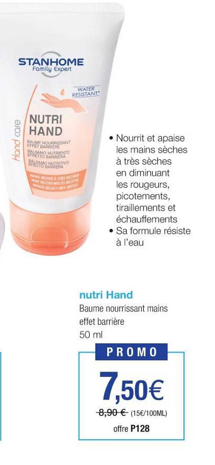 nutri hand bauame nourrissant mains effet barrière