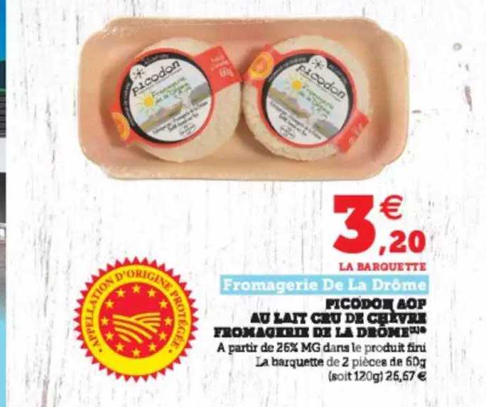 picodon aop au lait cru de chèvre fromagerie de la drôme