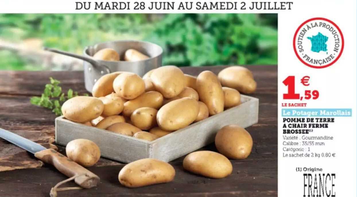 pomme de terre a chair femme brossee