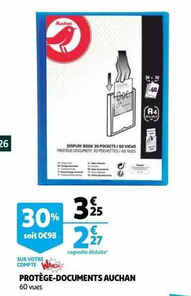 protège-documents auchan