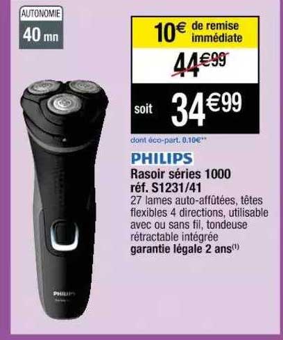 rasoir séries 1000 philips