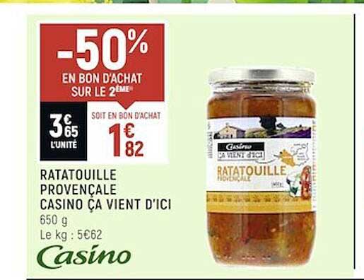 ratatouille pronvençale casino ça vient d'ici