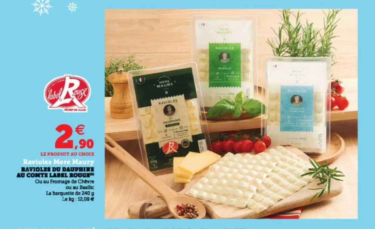 ravioles du dauphiné au comté label rouge ravioles mère maury