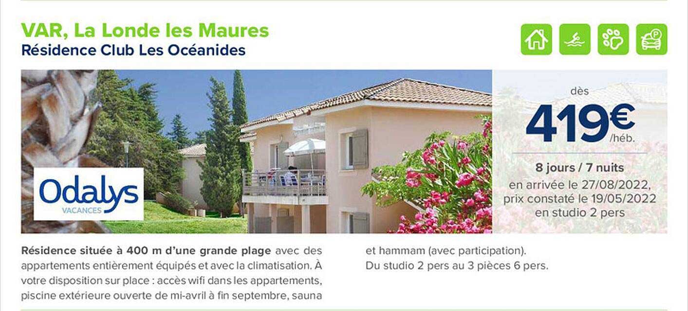 résidence club les océanides