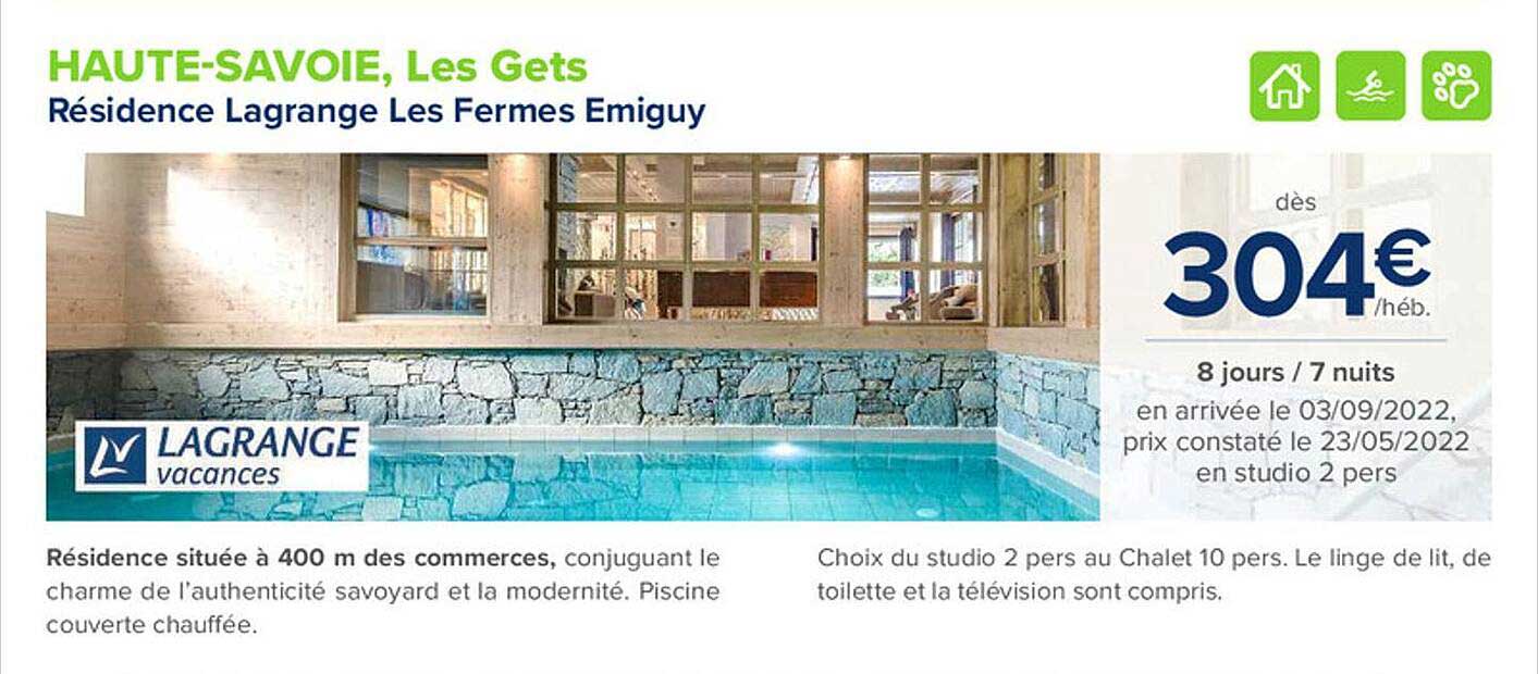résidence lagrange les fermes emiguy