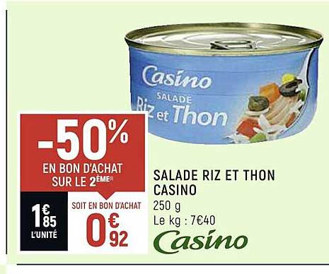 Salade Riz Et Thon Casino