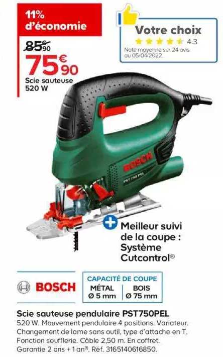 Scie Sauteuse Pendulaire Bosch