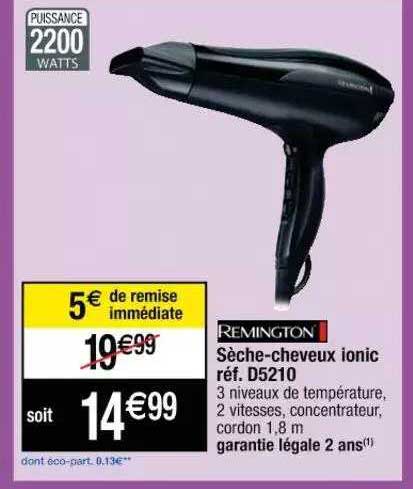 Sèche-cheveux Ionic Remington