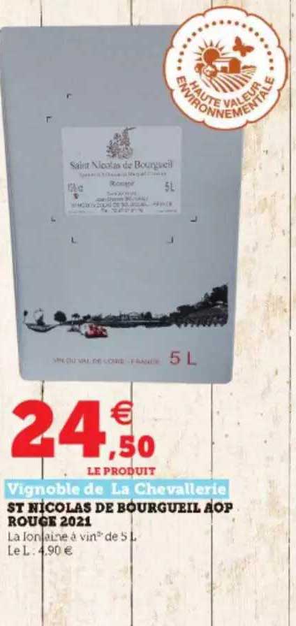 St Nicolas De Bourgueil Aop Rouge 2021