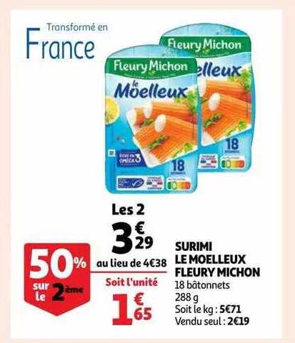 surimi le moelleux fleury michon