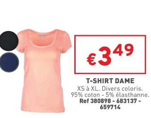 t-shirt dame