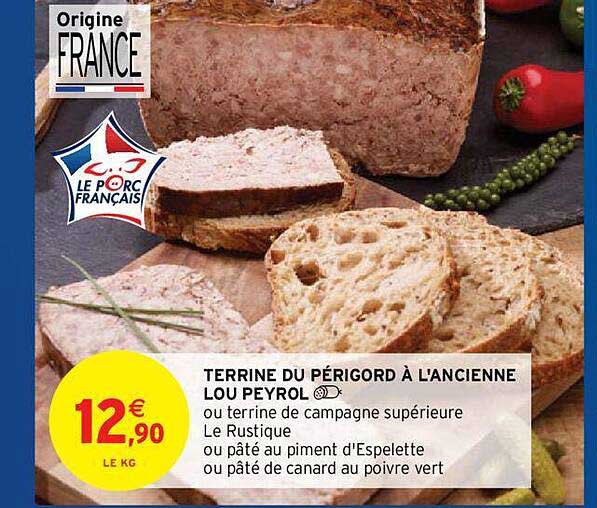 terrine du périgord à l'ancienne lou peyrol