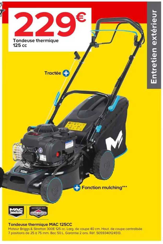 Tondeuse Thermique Mac