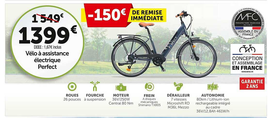 vélo à assistance électrique perfect
