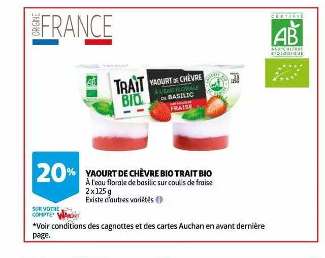 yaourt de chèvre bio trait bio