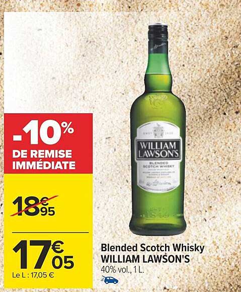 blended scotch whisky william lawson's