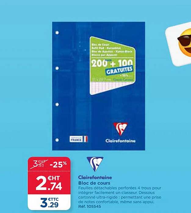 bloc de cours clairefontaine