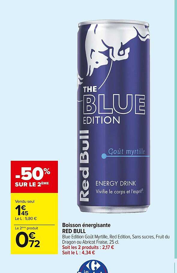 boisson énergisante red bull