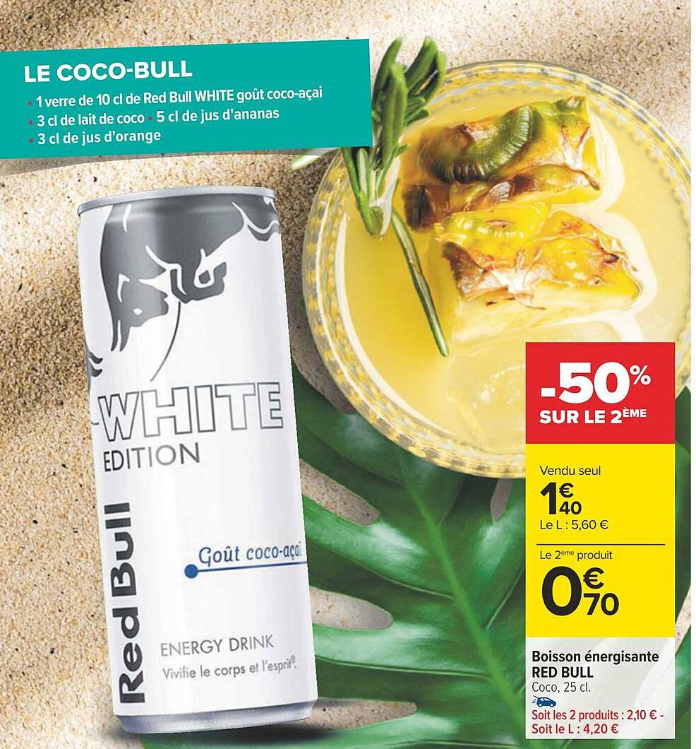 boisson énergisante red bull