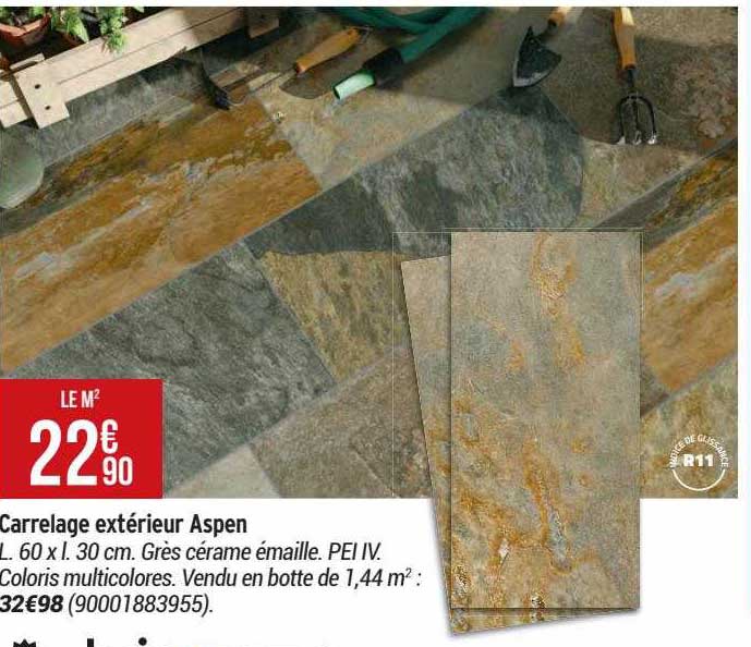 carrelage extérieur aspen