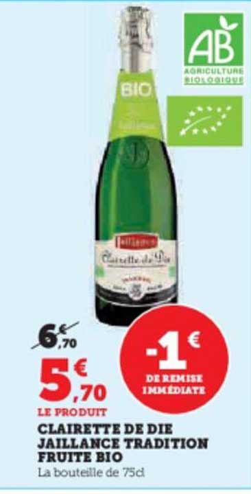 clairette de die jaillance tradition fruite bio