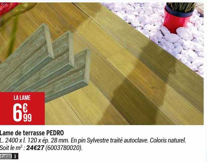 lame de terrasse pedro