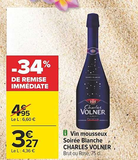 vin mousseux soirée blanche charles volner