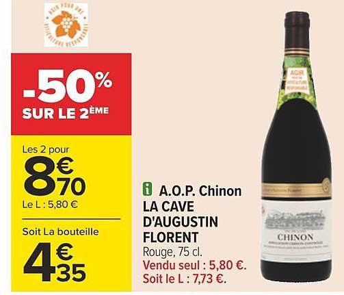 a.o.p. chinon la cave d'augustin florent