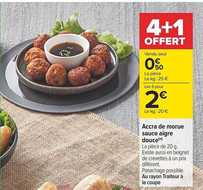 accra de morue sauce aigre douce