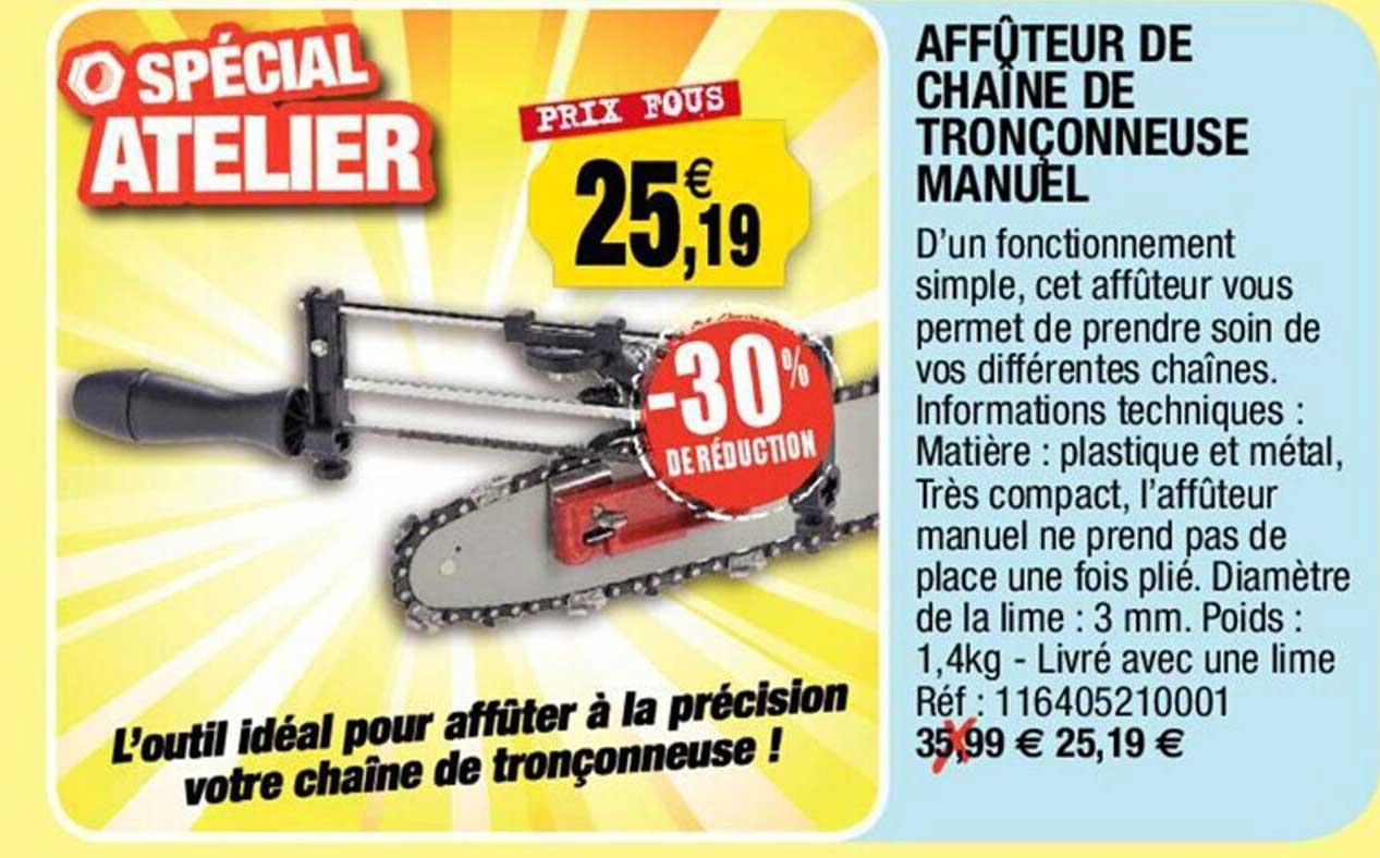 Affûteur De Chaîne De Tronçonneuse Manuel