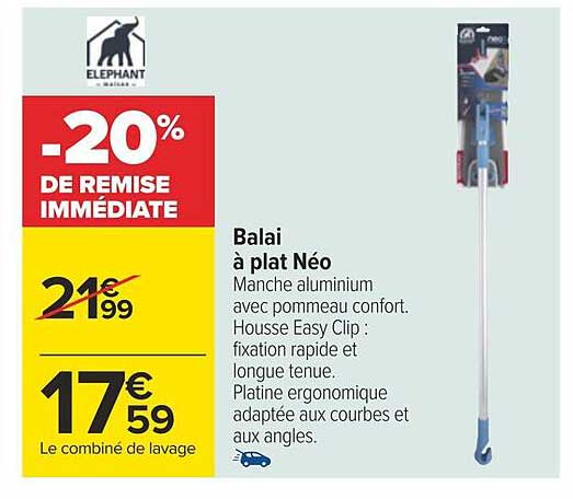 Balai à Plat Néo éléphant