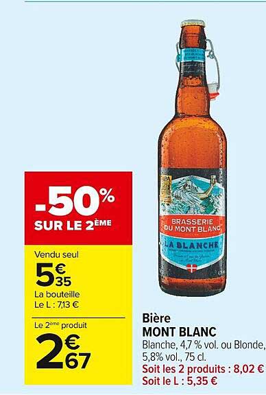 Bière Mont Blanc
