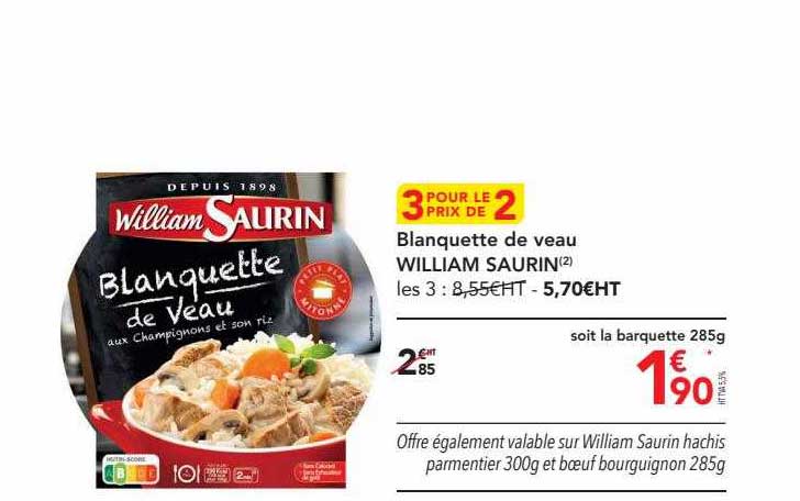 blanquette de veau william saurin