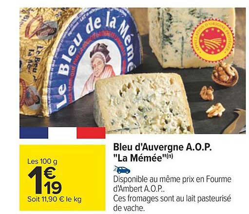 bleu d'auvergne a.o.p. "la mémée"