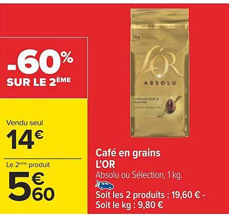 Café En Grains L'or