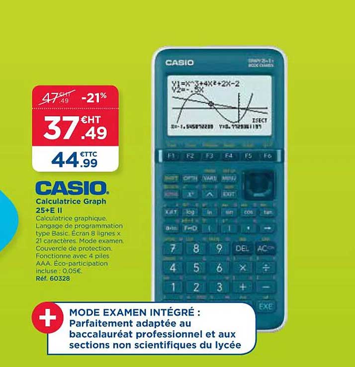 calculatrice graph 25+e II casio