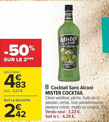cocktail sans alcool mister cocktail