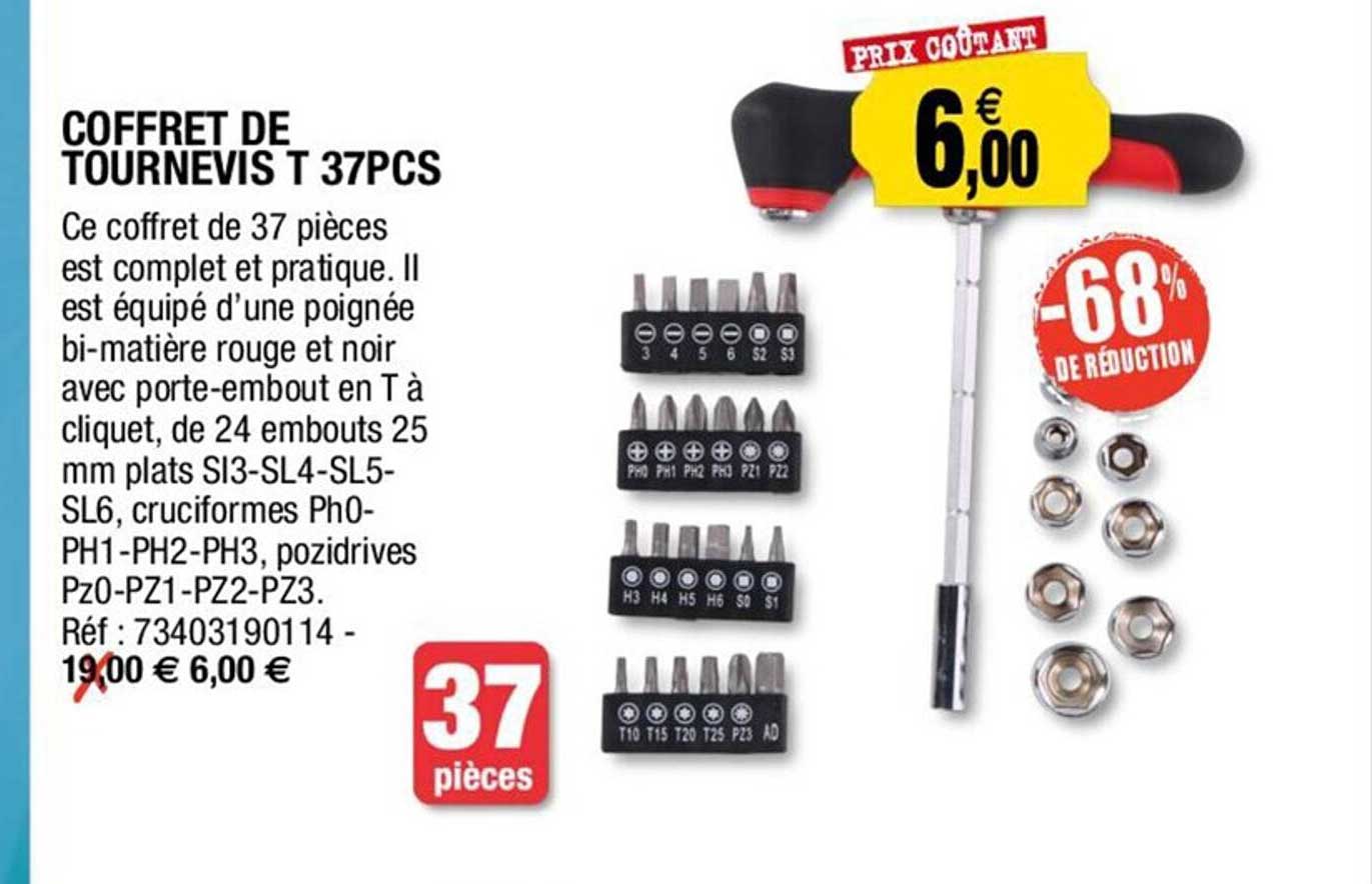 coffret de tournevis t 37 pcs