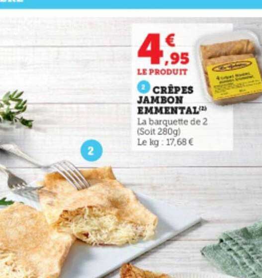 Crêpes Jambon Emmental